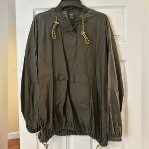 H&M Hooded Popover Anorak Windbreaker Jacket